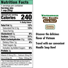 Load image into Gallery viewer, Vietnamese Pho Noodle Soup Bowl Creamy Coconut - Pack of 6