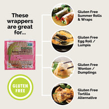 Load image into Gallery viewer, Star Anise Foods Gluten Free Spring Roll Wrappers (Brown Rice)

