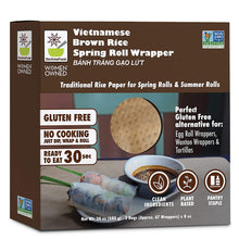 Load image into Gallery viewer, Star Anise Foods Gluten Free Spring Roll Wrappers (Brown Rice)
