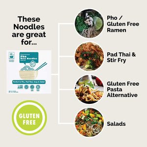 Star Anise Foods Rice Noodles, Brown Rice Noodles, Ramen Noodles Alternative, Non-GMO, Pad Thai Noodles