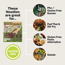 Load image into Gallery viewer, Vietnamese Gluten Free Brown Rice Noodles With Green Tea - Family Pack - 12 servings
