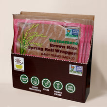 Load image into Gallery viewer, Vietnamese Brown Rice Spring Roll Wrapper - Pack of 6
