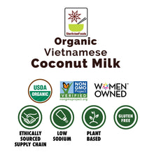 Load image into Gallery viewer, Organic Light Coconut Milk No Guar Gum Unsweetened, Cruelty-Free, Vegan, 13.5 Fl Oz (Pack of 12)
