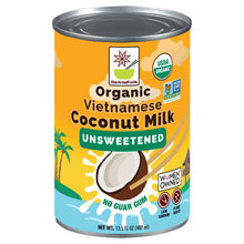 Load image into Gallery viewer, Organic Coconut Milk No Guar Gum Unsweetened, Cruelty-Free, Vegan, 13.5 Fl Oz (Pack of 12)
